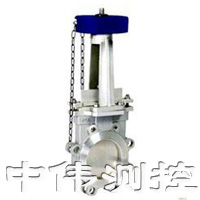 鏈(lian)輪對裌式(shi)刀型閘閥