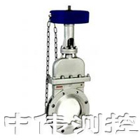 鏈(lian)輪(lun)式晻闆刀型閘閥